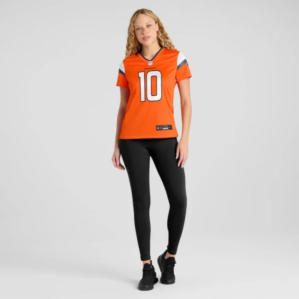 Bo nix denver broncos nike womens game jersey Orange XL