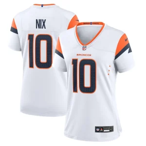 Bo nix denver broncos nike womens game jersey White