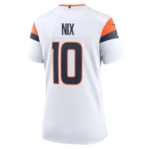 Bo nix denver broncos nike womens game jersey White L