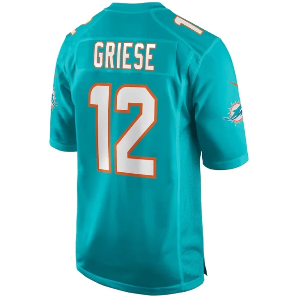 Bob griese miami dolphins nike game retired player jersey Aqua L