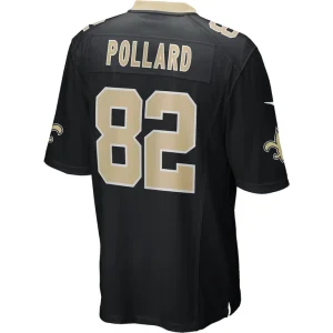 Bob pollard new orleans saints nike game retired player jersey Black L