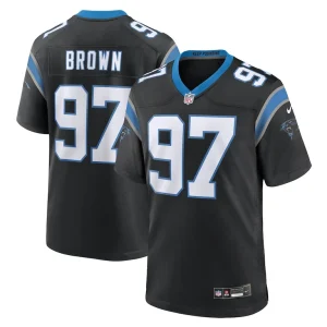 Bobby brown carolina panthers nike team game jersey Black