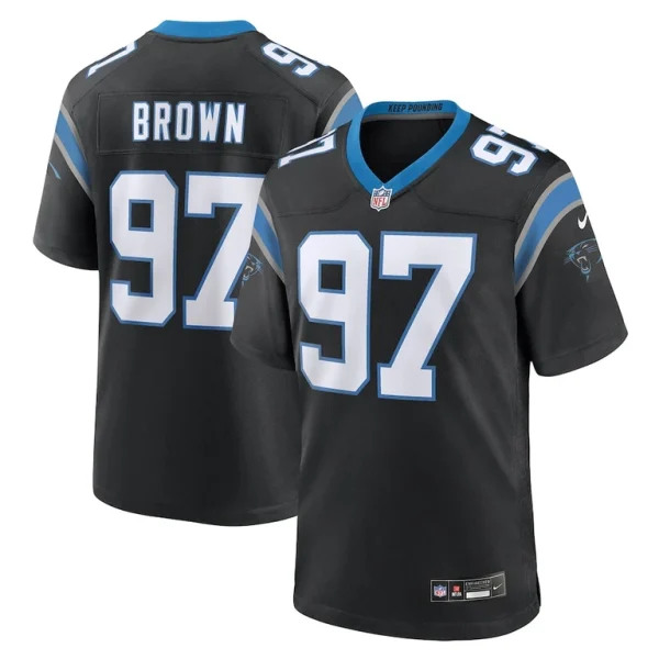 Bobby brown carolina panthers nike team game jersey Black