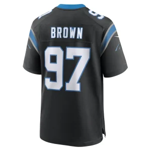 Bobby brown carolina panthers nike team game jersey Black L