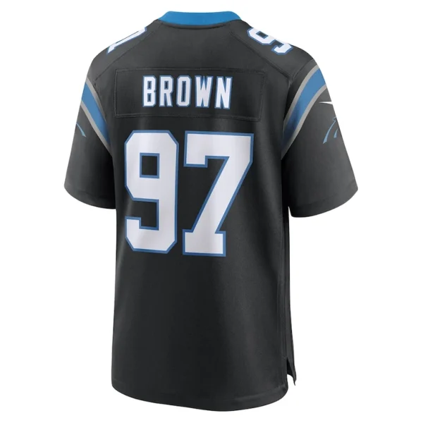 Bobby brown carolina panthers nike team game jersey Black L