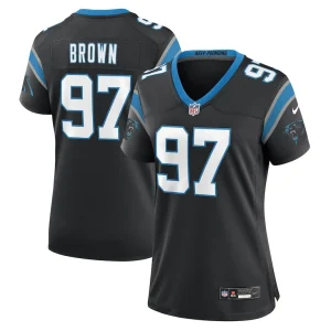 Bobby brown carolina panthers nike womens team game jersey Black