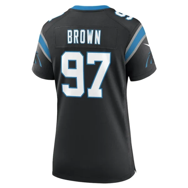Bobby brown carolina panthers nike womens team game jersey Black L