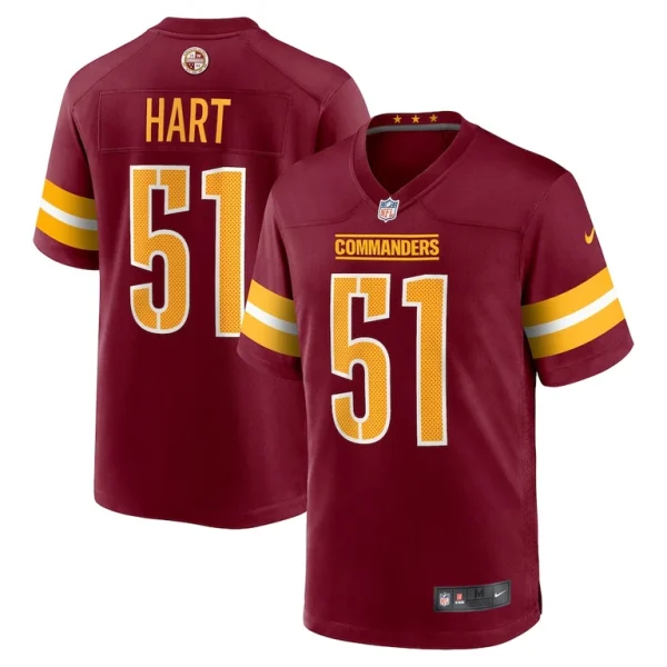 Bobby hart washington commanders nike game jersey Burgundy