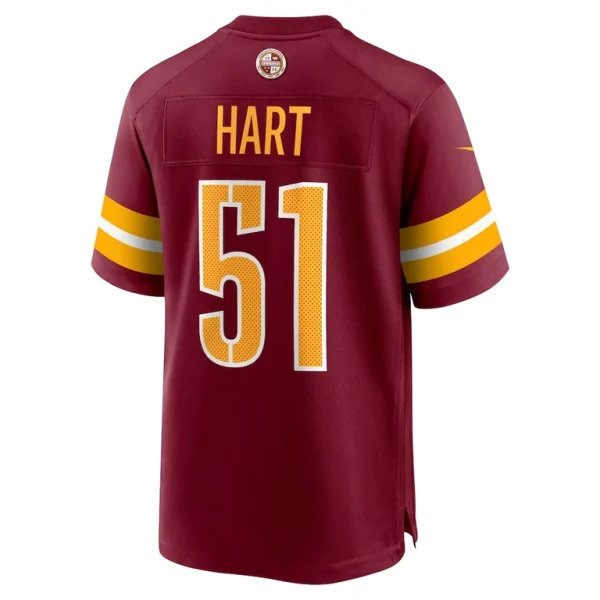 Bobby hart washington commanders nike game jersey Burgundy L