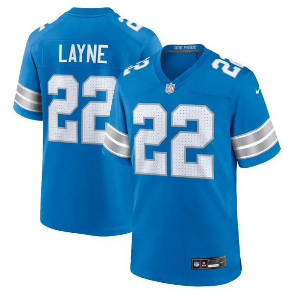 Bobby layne detroit lions nike retired player game jersey Blue