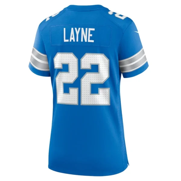 Bobby layne detroit lions nike womens retired player game jersey Blue L