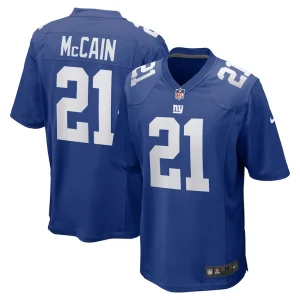 Bobby mccain new york giants nike game player jersey Royal