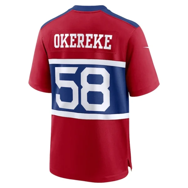 Bobby okereke new york giants nike alternate player game jersey Century red L