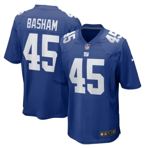 Boogie basham new york giants nike game jersey Royal