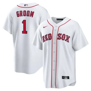 Boston red sox nike 1 groom home replica jersey White