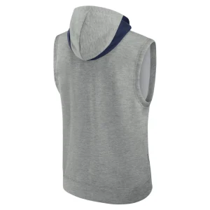 Boston red sox nike authentic collection early work performance sleeveless pullover hoodie Heather gray L