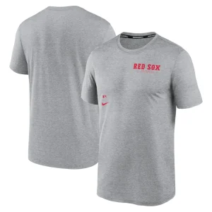 Boston red sox nike authentic collection early work tri blend performance t shirt Heather charcoal