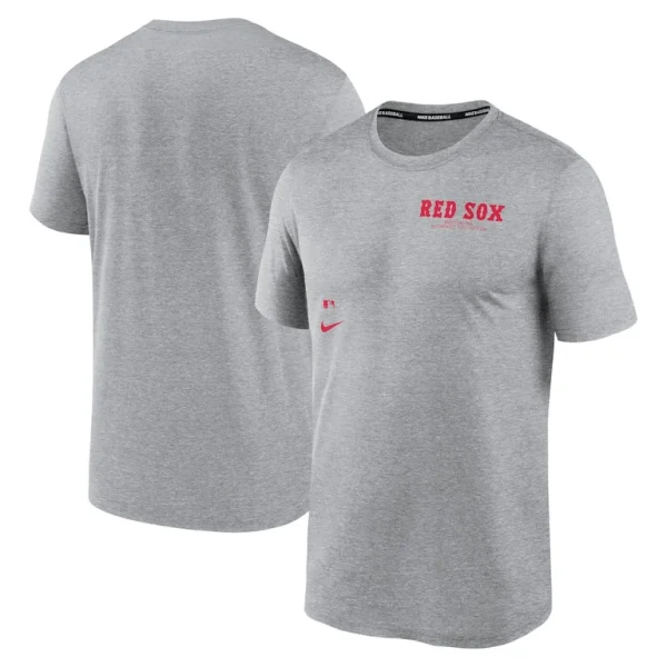 Boston red sox nike authentic collection early work tri blend performance t shirt Heather charcoal
