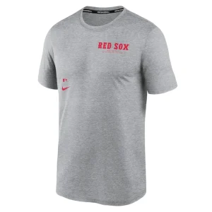 Boston red sox nike authentic collection early work tri blend performance t shirt Heather charcoal M
