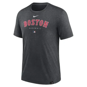 Boston red sox nike authentic collection early work tri blend performance t shirt Heather charcoal M