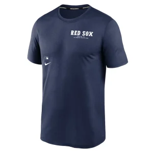Boston red sox nike authentic collection early work tri blend performance t shirt Navy M