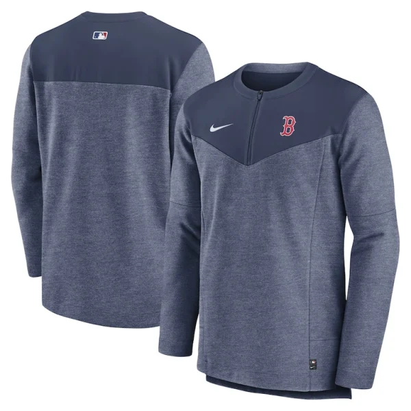 Boston red sox nike authentic collection game time performance half zip top Navy