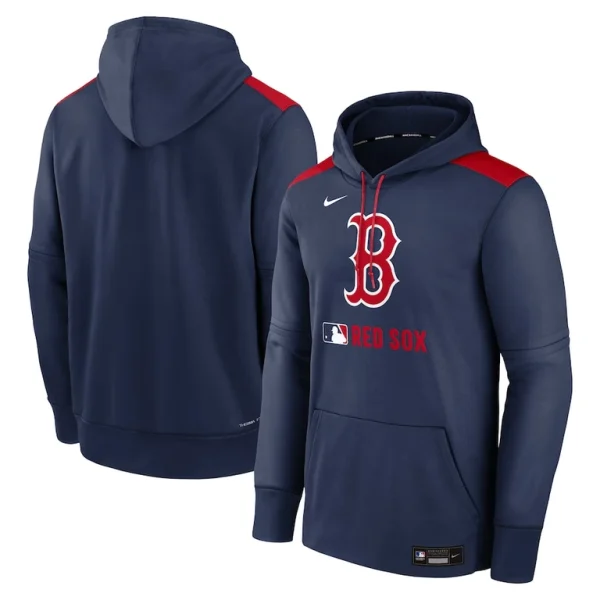 Boston red sox nike authentic collection performance pullover hoodie Navy