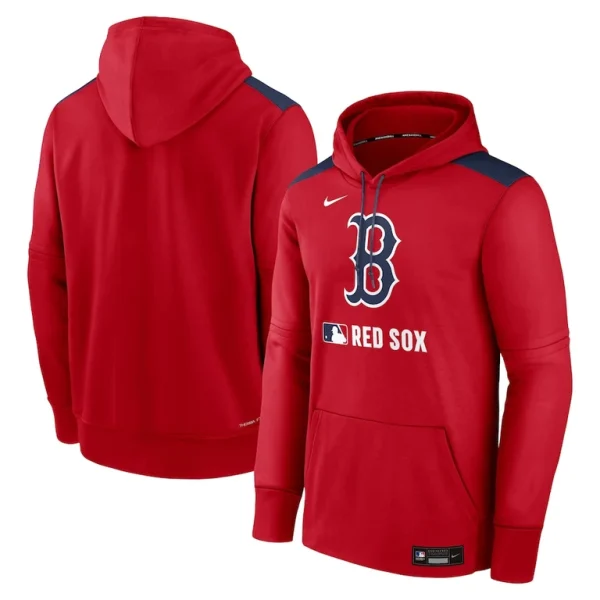 Boston red sox nike authentic collection performance pullover hoodie Red