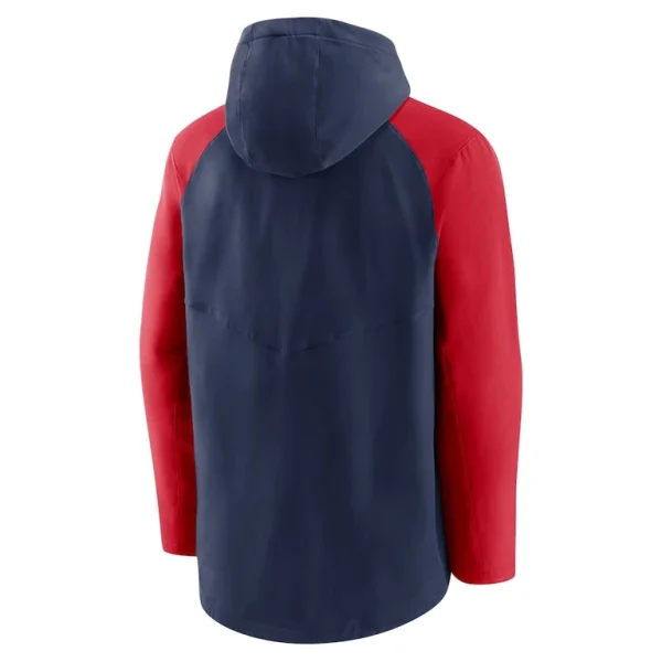 Boston red sox nike authentic collection performance raglan full zip hoodie Navyred L