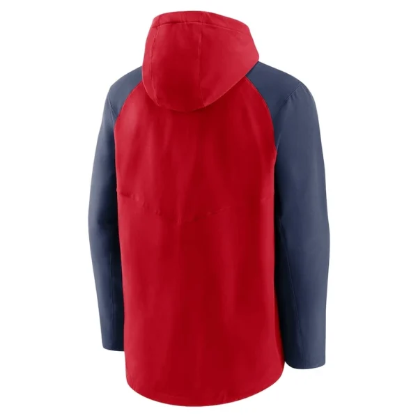 Boston red sox nike authentic collection performance raglan full zip hoodie Rednavy L