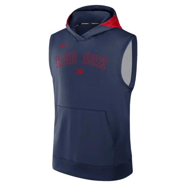 Boston red sox nike authentic collection performance sleeveless pullover hoodie Navy M