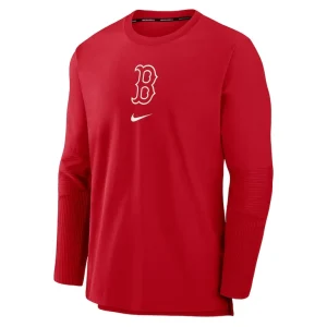 Boston red sox nike authentic collection player performance pullover sweatshirt Red M