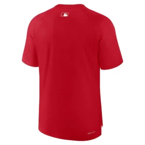 Boston red sox nike authentic collection pregame raglan performance t shirt Red L