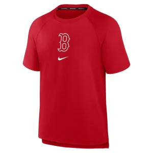 Boston red sox nike authentic collection pregame raglan performance t shirt Red M