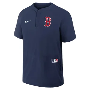 Boston red sox nike authentic collection raglan short sleeve windshirt Navy S