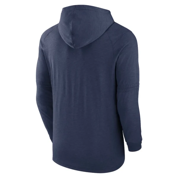 Boston red sox nike authentic collection tri blend performance pullover hoodie Heather navy L