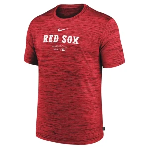 Boston red sox nike authentic collection velocity performance practice t shirt Red M