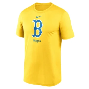 Boston red sox nike city connect logo t shirt Gold M