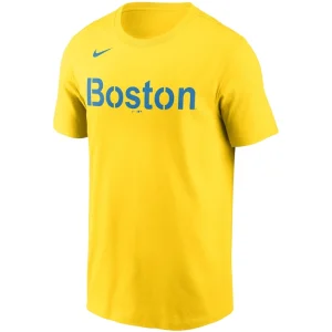 Boston red sox nike city connect wordmark t shirt Multi M