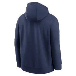 Boston red sox nike cooperstown collection logo club pullover hoodie Navy L