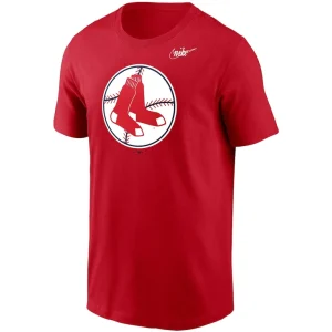Boston red sox nike cooperstown collection logo t shirt Red M