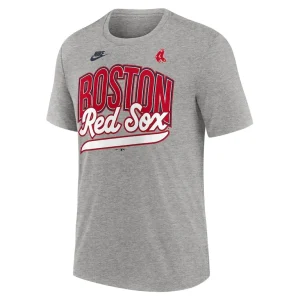 Boston red sox nike cooperstown collection retro tri blend t shirt Heather gray M