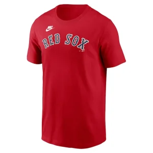Boston red sox nike cooperstown wordmark t shirt Red M