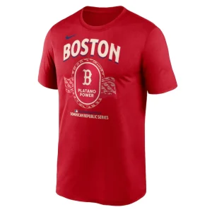Boston red sox nike dominican republic series legend t shirt Red M