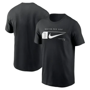 Boston red sox nike fashion graphic swoosh t shirt Black