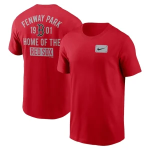 Boston red sox nike fenway park local team t shirt Red