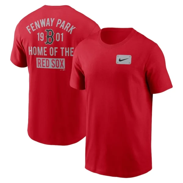 Boston red sox nike fenway park local team t shirt Red