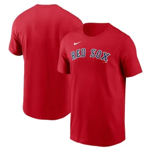 Boston red sox nike fuse wordmark t shirt Red