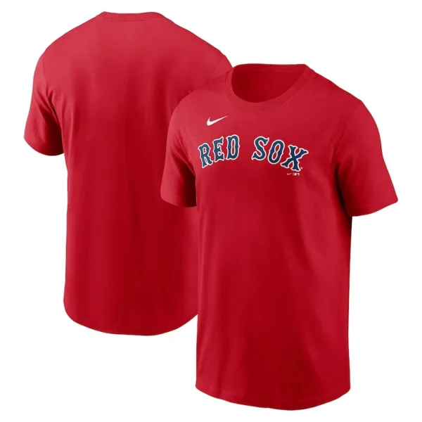 Boston red sox nike fuse wordmark t shirt Red