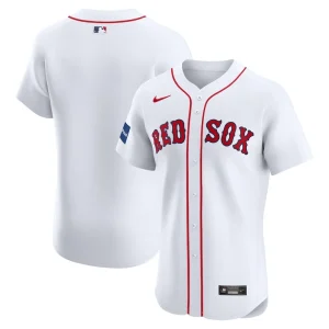Boston red sox nike home elite patch jersey White